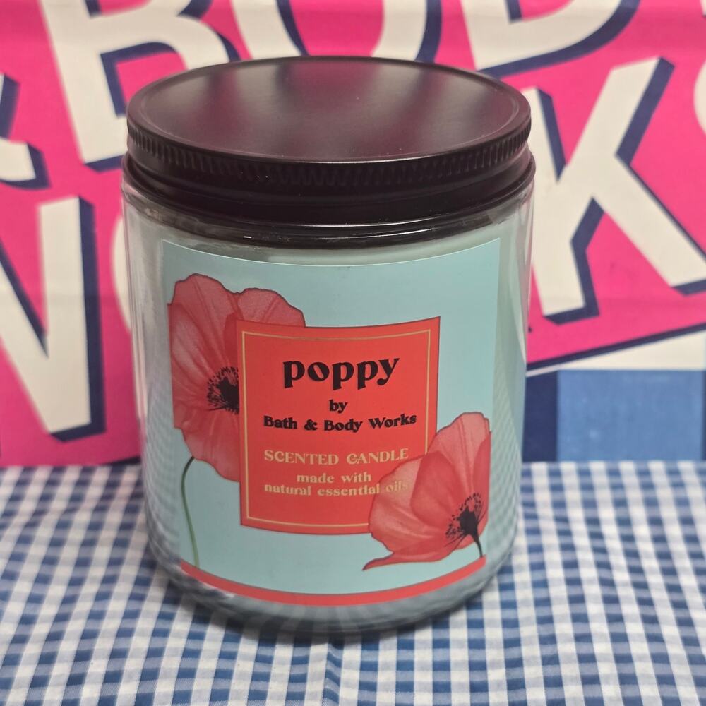 BBW Poppy Single Wick Candle